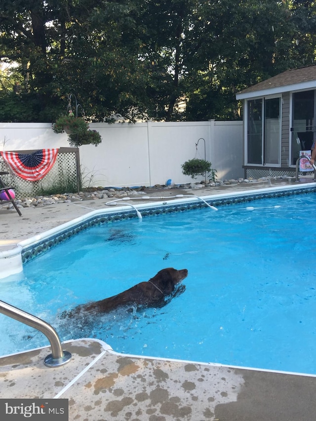 view of pool