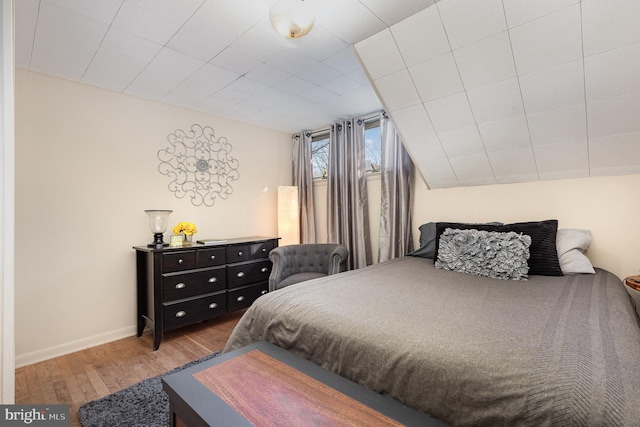 bedroom featuring hardwood / wood-style flooring