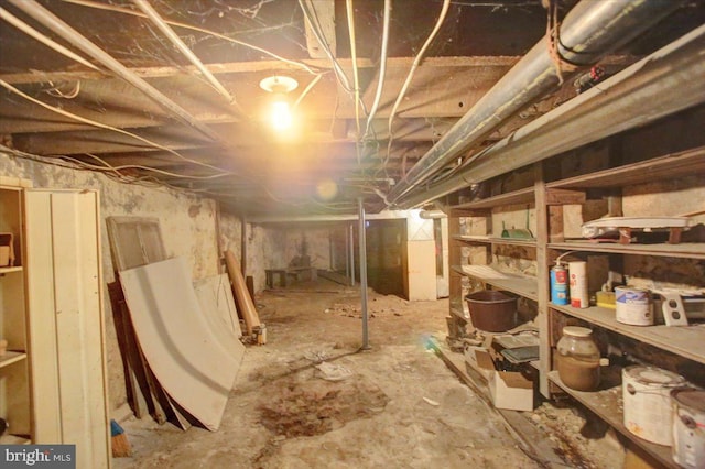 view of basement