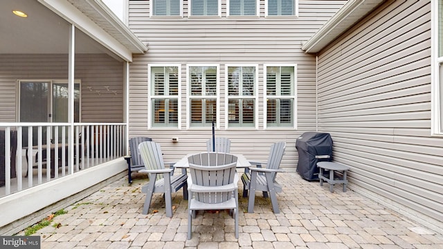 view of patio / terrace featuring grilling area