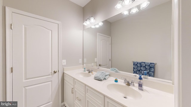 bathroom with vanity