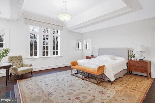 4825 Dexter Ter NW, Washington, DC 20007 - bedroom with wood finished floors and crown molding