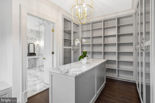 4825 Dexter Ter NW, Washington, DC 20007 - walk in closet featuring a chandelier