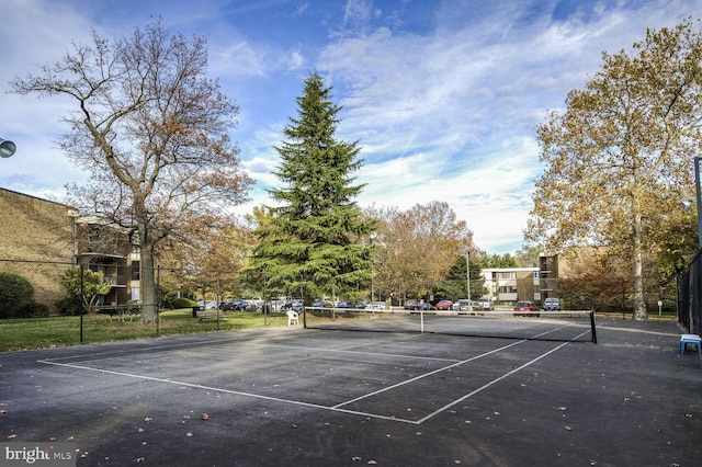 view of tennis court