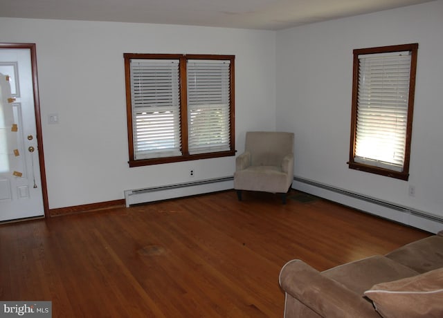 61 S Carl Ave, Greencastle, PA 17225 - sitting room featuring a baseboard radiator and wood finished floors