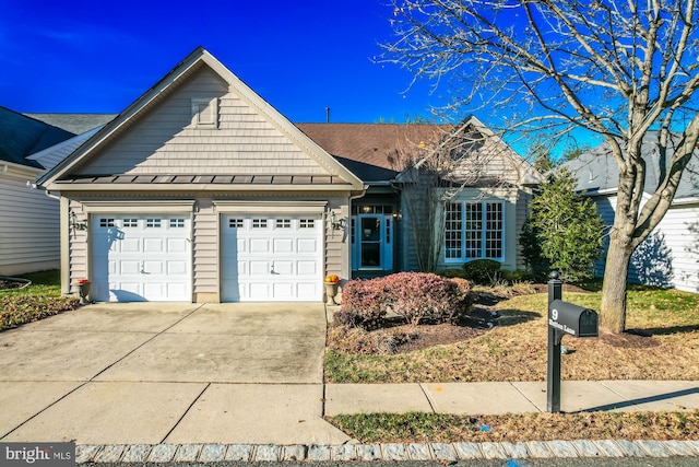 view of front of house featuring a garage