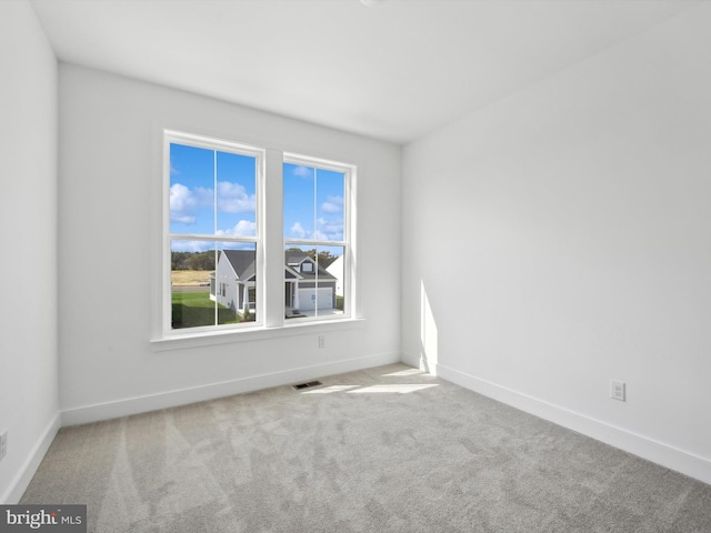 view of carpeted empty room