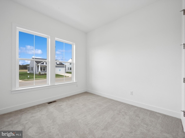 view of carpeted empty room