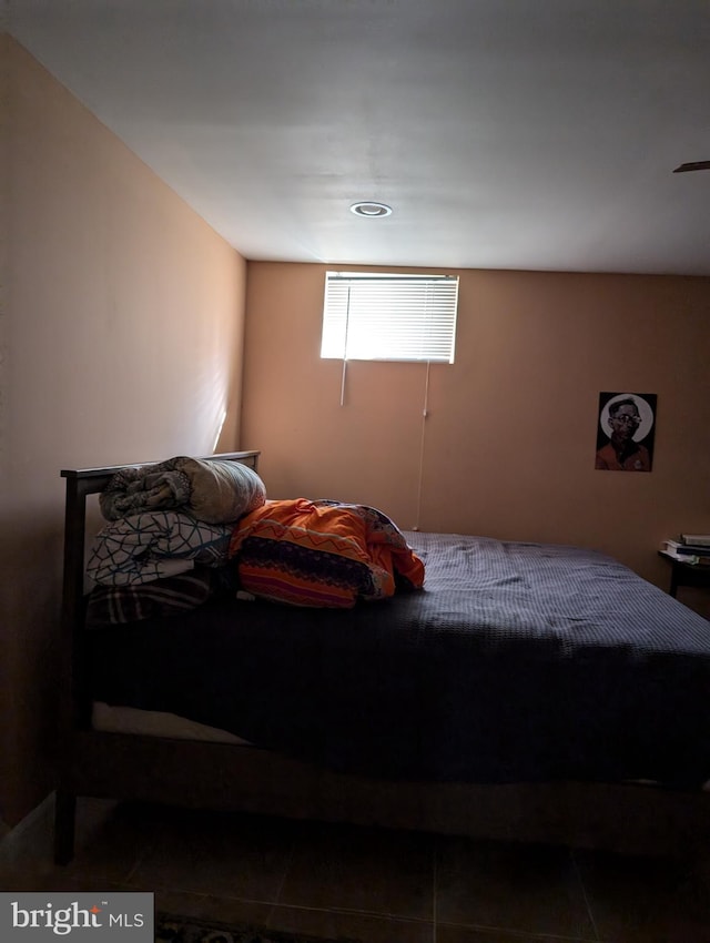 view of tiled bedroom