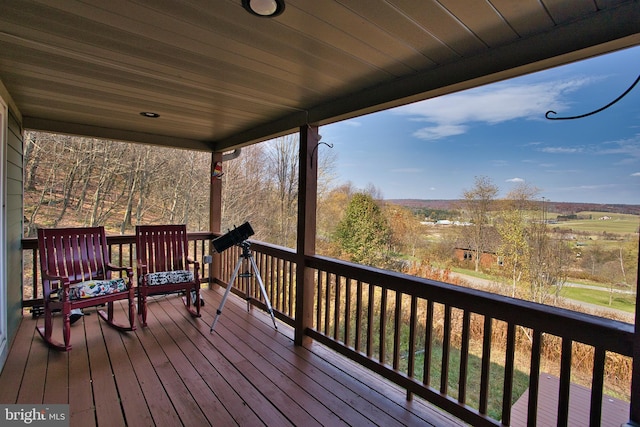 view of wooden terrace