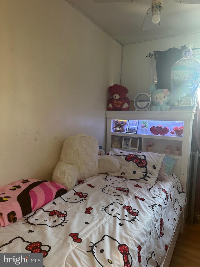 bedroom featuring hardwood / wood-style floors