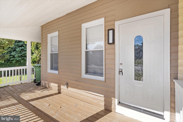 view of entrance to property