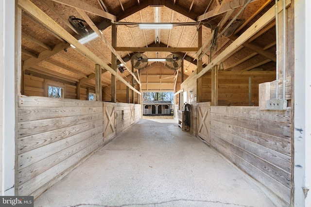 view of horse barn