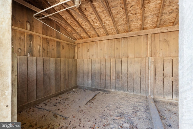 view of storage room