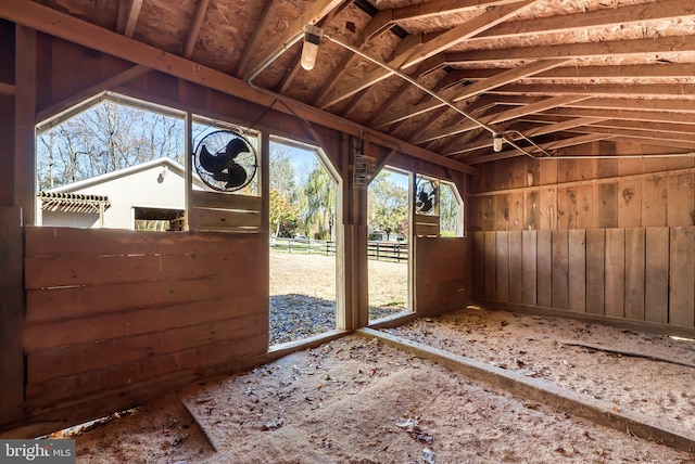 view of horse barn