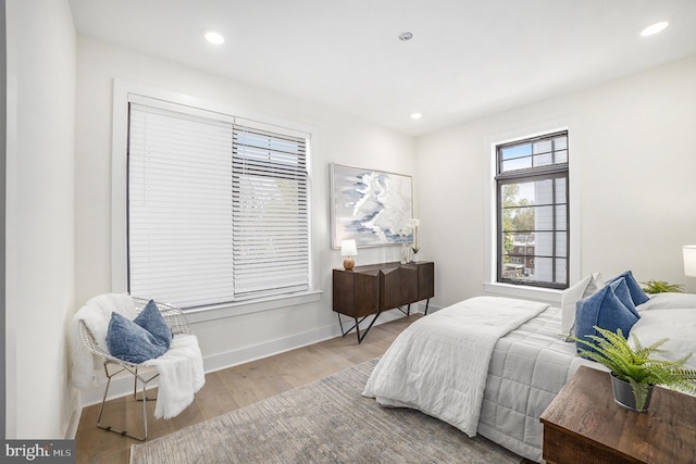 7519 Ridge Rdg Unit 204, Philadelphia, PA 19128 - bedroom featuring wood finished floors, baseboards, and recessed lighting