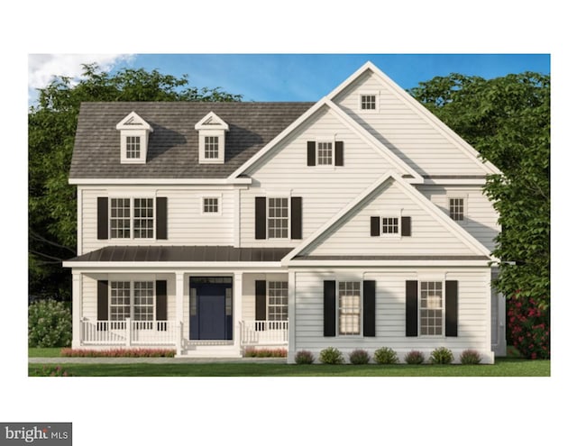 view of front of home featuring a porch