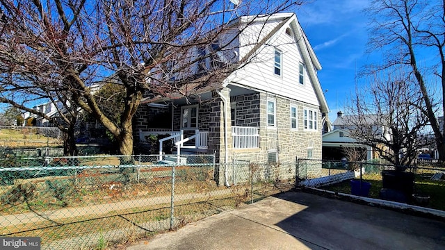 view of front of home