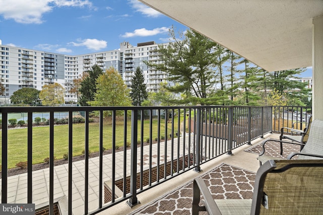 view of balcony