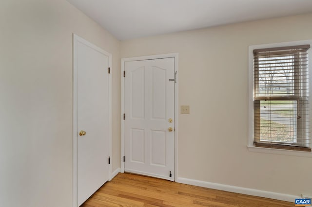 interior space with light wood-type flooring