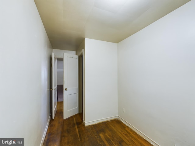 interior space featuring dark wood-type flooring