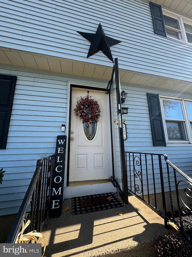 view of entrance to property