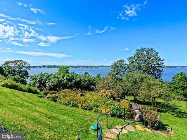 view of water feature