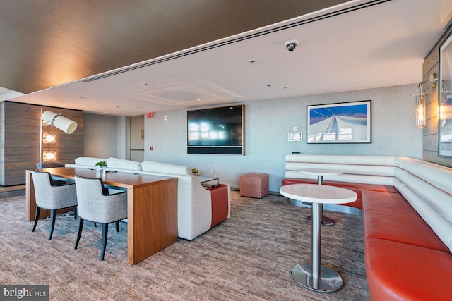 interior space with hardwood / wood-style flooring