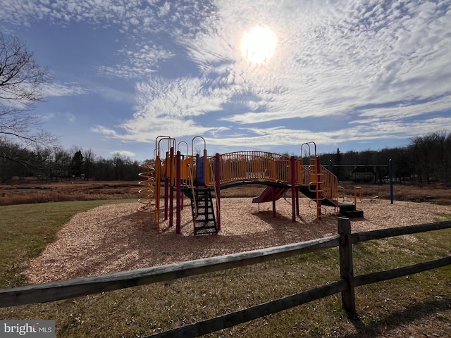 view of jungle gym