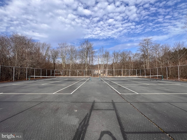 view of tennis court