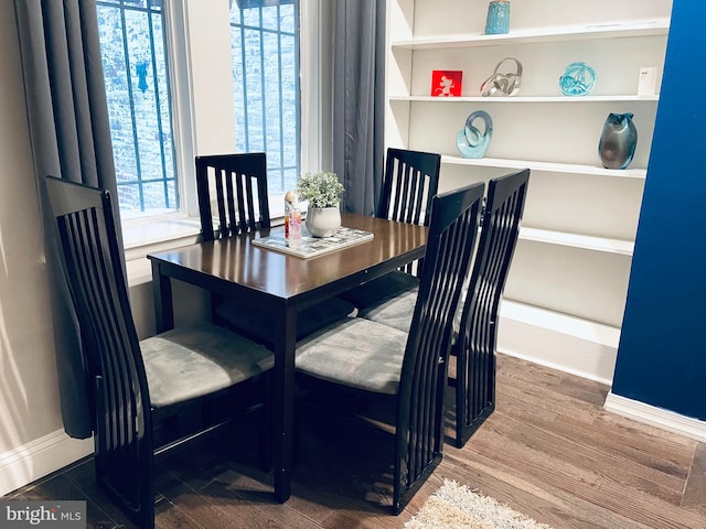 dining room featuring hardwood / wood-style floors