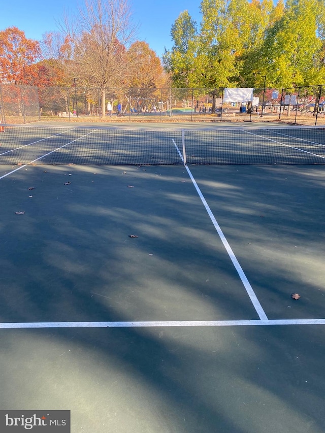 view of sport court