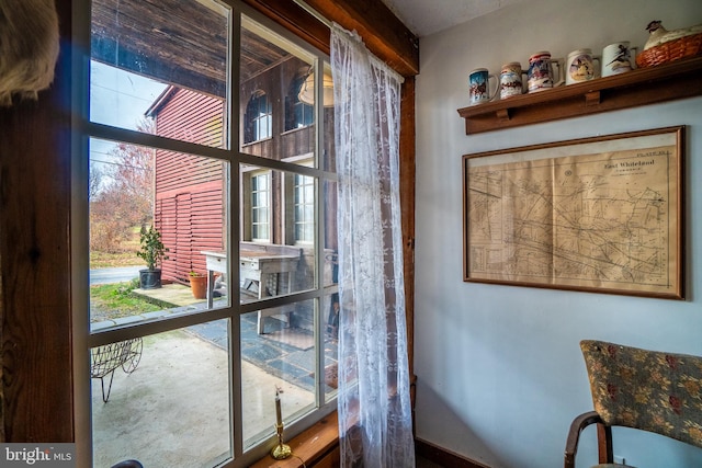 view of doorway to outside