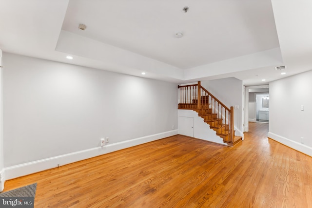 interior space featuring light hardwood / wood-style floors