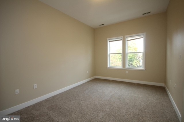 view of carpeted empty room