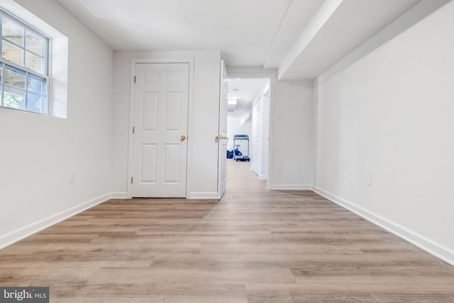 interior space featuring light hardwood / wood-style floors