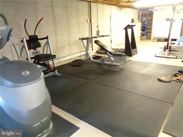 view of workout area