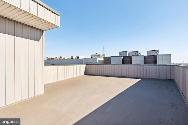 view of patio with a balcony