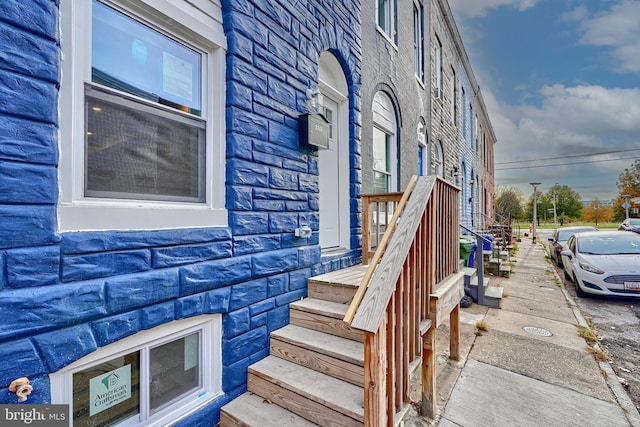 1341 Sargeant St, Baltimore, MD 21223 - view of exterior entry with stone siding