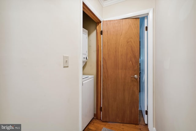 corridor featuring light hardwood / wood-style flooring