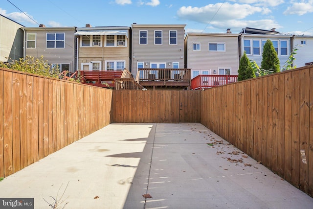 view of patio / terrace featuring a wooden deck