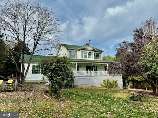 view of front of house with a porch