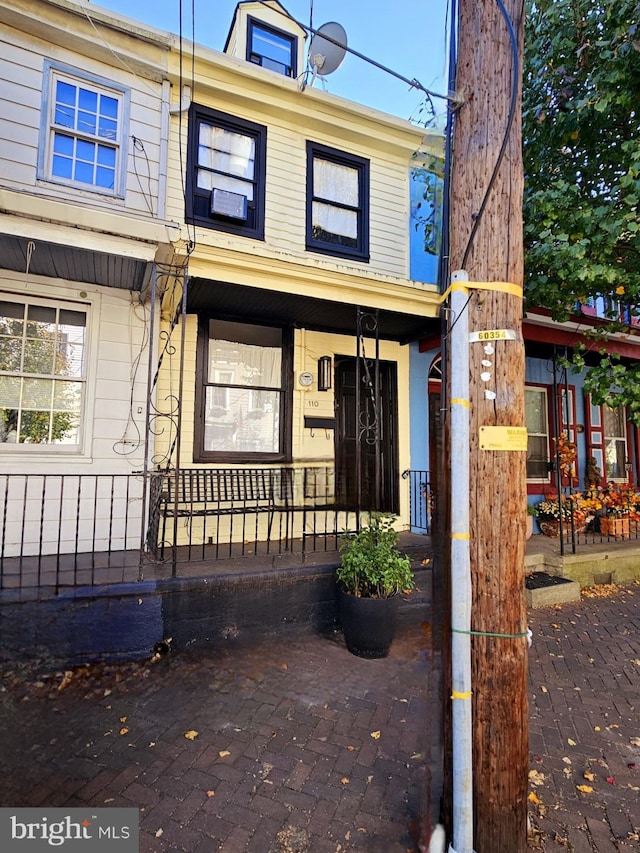 exterior space with covered porch