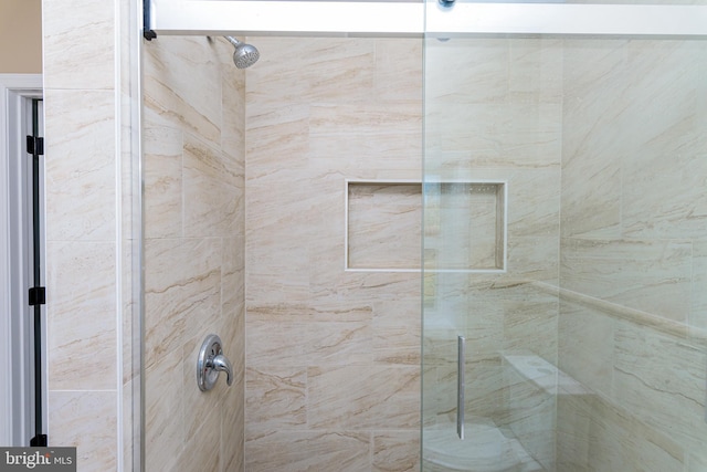 bathroom with walk in shower