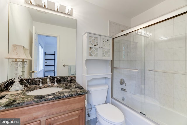 6318 Georgetown Pike, Mclean, VA 22101 - full bathroom featuring toilet, vanity, and enclosed tub / shower combo