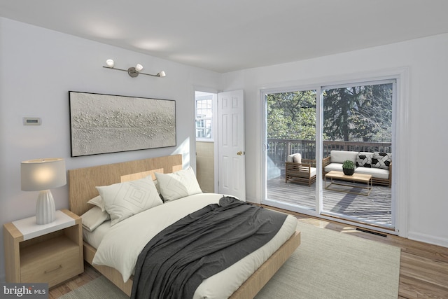 339 Hamilton Ave, Princeton, NJ 08540 - bedroom with access to outside and wood finished floors