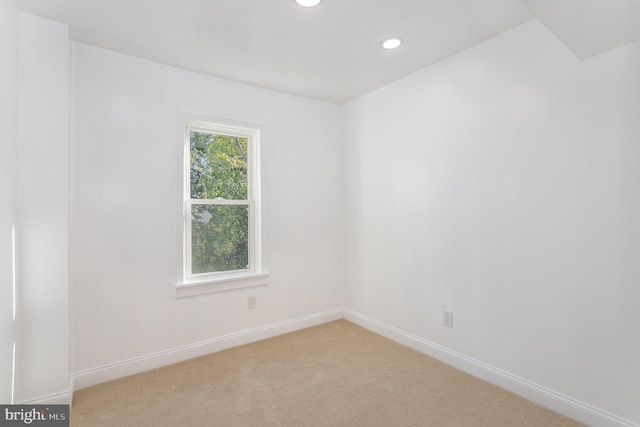 view of carpeted empty room