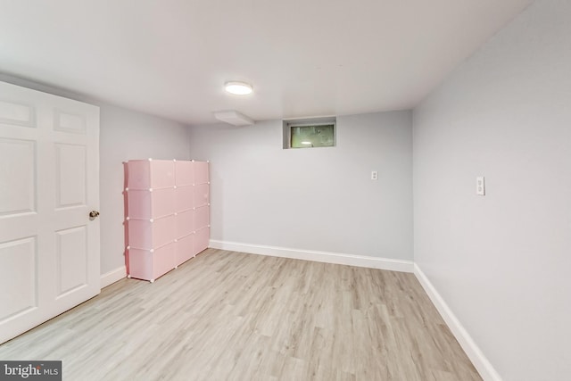 interior space featuring light hardwood / wood-style floors