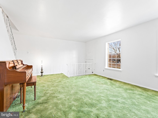 interior space featuring carpet floors