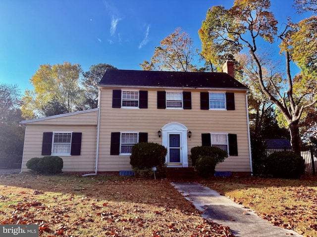 view of colonial inspired home